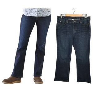 Duluth Trading Co Women's Straight Leg Jeans - Dark Blue